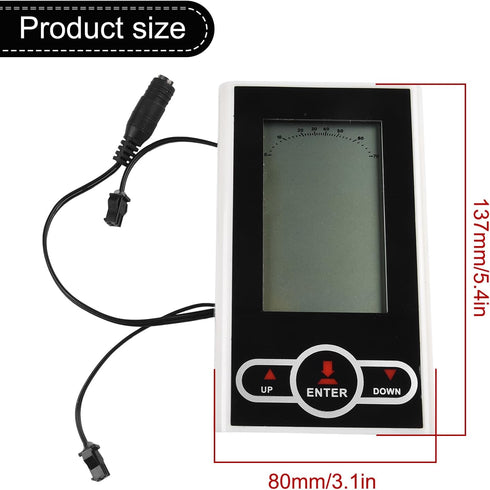 Cloudpower 137X80mm Exercise Bike Monitor Speedometer with Scan, Time, Speed, Calories, Mileage, and Total Distance