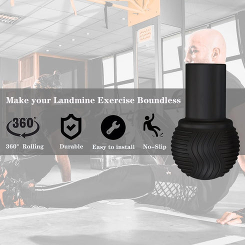 Landmine Attachment for Barbell, Turn Any Surface into a Barbell Landmine Exercise-Press, Row, Spin, Rotation