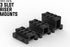 Monstrum Lockdown V3 Picatinny Riser Mount with Recoil Stop Base, 1.5 Inch Length