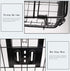 Folding Bike Front Basket Wire Basket with Handles for Easy Installation on Front Handlebar