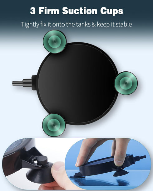 Pawfly Aquarium 4 Inch Air Stone, Fish Tank Airstone Bubble Diffuser for Pumps, Tanks, Ponds