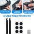 WOTOW Bike Repair Tool Kit & Saddle Bag, 14 in 1 Chain Tool Hex Key Wrench Multitool Set with Portable Under Seat Bag