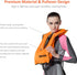Inflatable Snorkel Vest, Adult Snorkeling Jackets for Free Diving, Swimming Safety Load Up to 220 Ibs