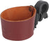 Tourbon Leather Bike Beverage Holder, Small Bicycle Water Bottle Cup Holder, Brown