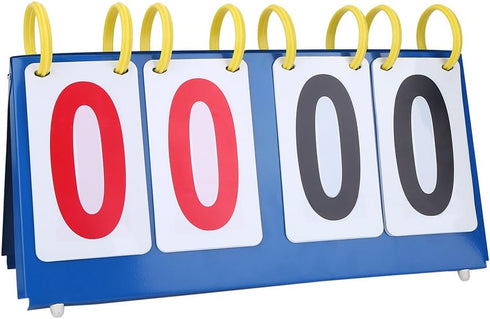 PVC Waterproof Scoreboard, 3-Digit 4-Digit Tabletop Score for Volleyball Basketball Table Tennis