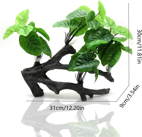 NIHUIFA Fishtank Artificial Plant Landscape Fish Tanks Decorations for Aquariums Terrarium Shrimp Ornaments Habitat