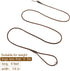 Genuine Leather Dog Leash, 6Ft Super Thin and Lightweight Dog Leash, Soft and Slim Pet Leashes for Puppies and Cats Less Than 15lb
