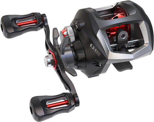 Lixada Fishing Reels Baitcaster Reel with Magnetic Braking System, Strong Corrosion Resistance Metal Saltwater