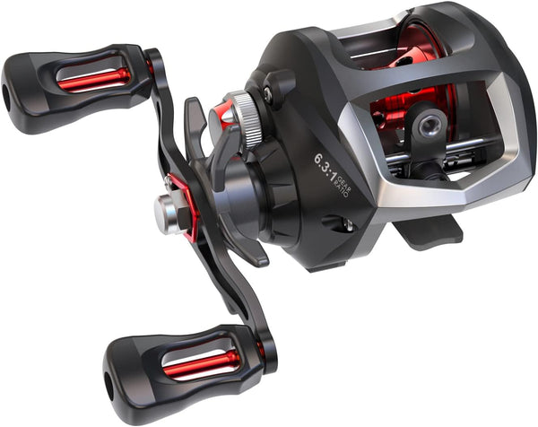 Lixada Fishing Reels Baitcaster Reel with Magnetic Braking System, Strong Corrosion Resistance Metal Saltwater