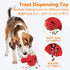 SCHITEC Dog Chew Toy for Large & Medium Dogs, Rubber Treat Dispensing Toy for Aggressive Chewers, Interactive Puzzle