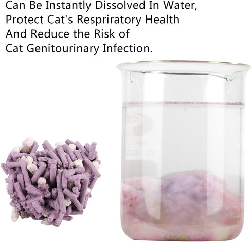 Tofu Cat Litter - Dust-Free Kitty Litter, Ultra Absorbent Clumping Cat Pellet Litter, Lavender Odor Control, Less