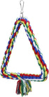 Bird Triangle Rope Swing, Colorful Perch Chewing Toy for Parrots, Budgie, Cockatiel (S)