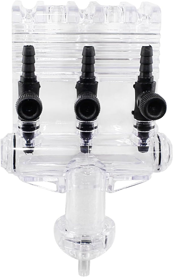 3-Way Aquarium Air Check Flow Control, Check Valve, Switch Gang Valve, Aquarium Accessories for Tank, Pump, Splitter