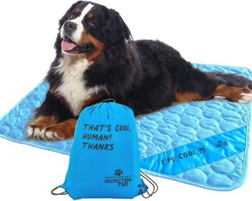 INSPECTOR TAIL Self Cooling & Traveling Mat, Washable Portable Pet Soft Pad for Indoor or Outdoor