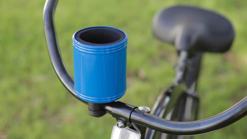Kroozie 2.0 Bicycle Cup Holder - Premium Stainless Steel Handlebar Drink Holder for Beach Cruisers, E-Bikes, Scooters,