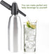 Denash 1L Soda Siphon Bottle,Portable Retro Alloy Soda Siphon, Carbonated Seltzer Water Maker with Pressure Regulator
