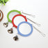 Hypeety Pet Bird Mirror with Bell Interactive Parrot Toy for Cockatiel Parakeets Canaries