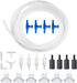 JIH 25 Feet 3/16 Inch ID Flexible Airline Tubing with Check Valves, Suction Cups, Air Stone, Connectors