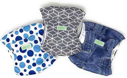 Dr. Judy Morgan's Washable Male Dog Diaper Belly Band, Print Colors, Large