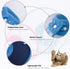 Cat Cone Collar for Recovery, Elizabethan After Surgery, Clear Soft Neck E-Collar for Kitten Puppy Dog Pet - M in Blue