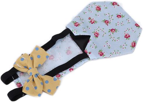 ZASCHMOY Chicken Diapers, Pet Diapers Duck Diapers for Pet Ducks Breathable Goose Clothes Diaper with Bow Reusable Pet