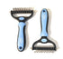 MT&L Undercoat Rake Deshedding Brush, Double Sided Professional Skin Friendly Grooming Brush for Dogs Cats