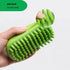 Rubber Dog Bath & Massage Brush - Cat Shampoo Scrubber with Soft Silicone Bristles for Short & Long Hair Pets