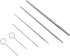 REPTI ZOO Snake Probe Kit, 6 Pieces Round Ball Tip Professional Reptiles Snake Sexing Probes Set