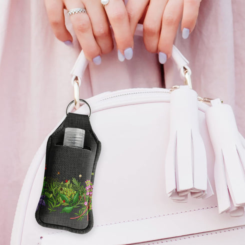 Custom Large Herbs & Spices Hand Sanitizer & Keychain Holder