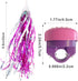 Kids Bike Bell and Streamers - 1 Pack Flower Bicycle Bell with 2 Pack Bike Streamers for Girls' Bike Accessories