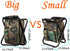 FCFKUK 3 in1 Backpack Backpack Bright starl Upgraded Large Size Multifunction Fishing Chair, Portable Hiking Camouflage