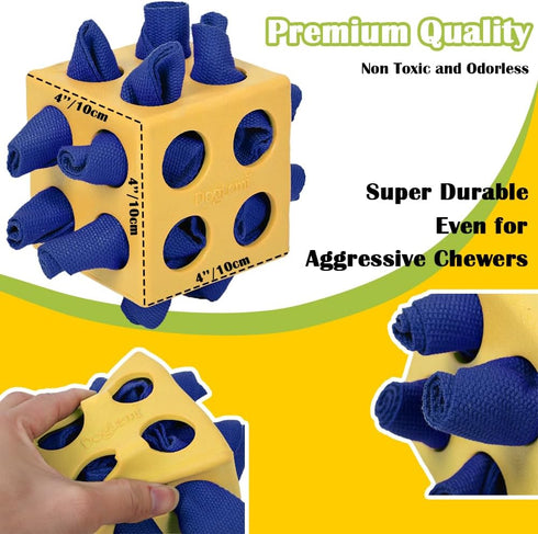 Dog Puzzles, Interactive Snuffle Toys, 3 Pack Chew Toys for Aggressive Chewers, Slow Eating, Relieve Boredom