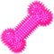 Dog Squeaky Bone Chew Toy for Aggressive Chewers, Durable Rubber Bone Toy for Teeth Cleaning and Training