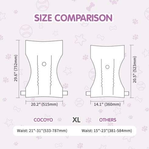 32) COCOYO Disposable Dog Diapers Female, Doggie Diapers Female,Puppy Diapers Female, Super Absorbent, Breathable