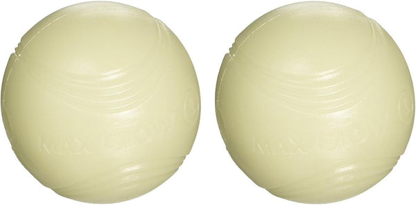 Chuckit! Dog Max Glow Ball Bright Playtime at Night (2 Pack), Large
