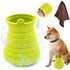 Idepet Dog Paw Cleaner Cup with Towel, Portable Pet Foot Washer for Puppy Cats, Green