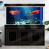 36X24IN Natural Underwater Aquarium Background, 3D Fish Reef Decoration Background with 8 EVA Double-Sided Tape