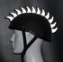 Reflective Punk Rubber Mohawk Warhawk Wig Accessory for Ski Skate Bike Motorcycle Helmet
