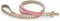 Rio Vegan Leather Dog Leash, 4ft Padded Luxury Lead for Large and Medium Dogs, Compatible with Dog Collars (Pink)