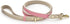 Rio Vegan Leather Dog Leash, 4ft Padded Luxury Lead for Large and Medium Dogs, Compatible with Dog Collars (Pink)
