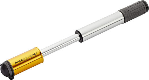 Topeak MT Hand Pump - Gold Race Rocket Mini Pump with Smarthead Threadlock, 90psi, Aluminium