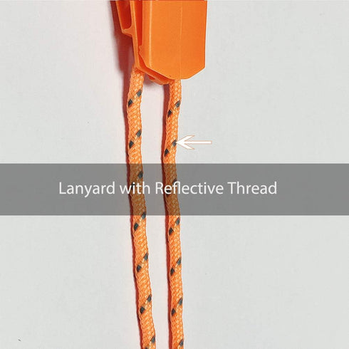HEIMDALL Emergency Whistle with Lanyard for Safety in Boating, Camping, Hiking, Hunting, Rescue Signaling