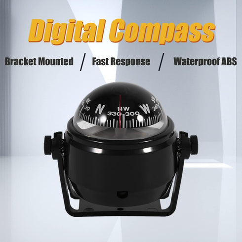 Waterproof Marine Bracket Mount Compass for Hiking & Camping