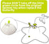 ALL FOR PAWS Interactive Cat Butterfly Flutter Replacements for Spinner Toys, 6 Pack Re-Fill