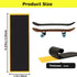 WINDIR 24Pcs Fingerboards,38 110mm (24pcs) Foam Grip Tape for * Professional Black Wooden MiNi Skateboards