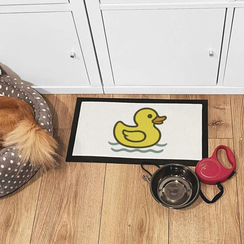 Azeeda (PM00032304) 'Bath Toy Duck' Pet Feeding Mat