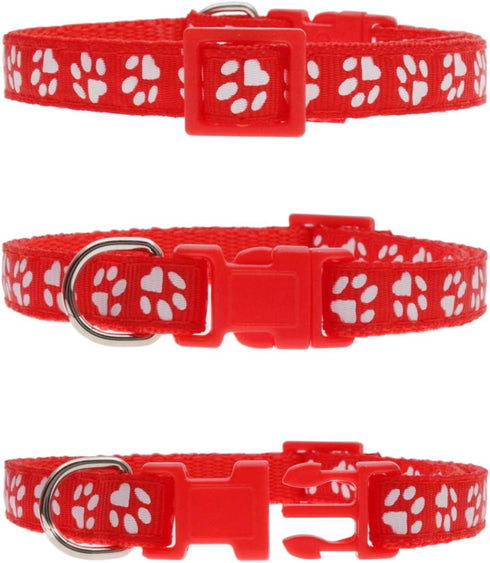 YOY 25 pcs/Set Soft Nylon Adjustable Reusable Washable Puppy Whelping ID Collars for Breeders, Neck 8" - 13"