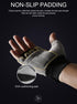SUJAYU Workout Gloves for Men Workout Gloves Women, Dual Adjustable Strap Heavy Weight Lifting Glove, Silicone
