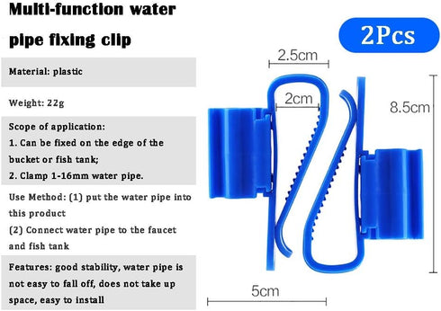 NGe 5Pcs Adjustable Fish Tank Water Hose Holder, Water Tube Clamp for Aquarium