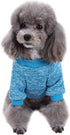 Jecikelon Dog Sweater for Small Dogs, Soft Winter Clothing, Warm Outfit (Light Blue, M)